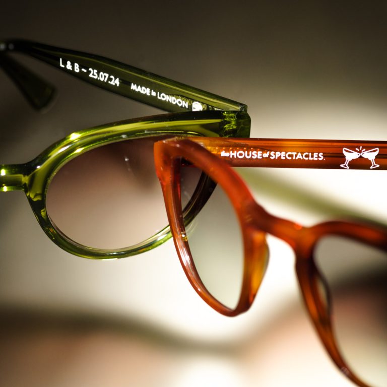 Lorna and Barrys House of Spectacles wedding sunglasses