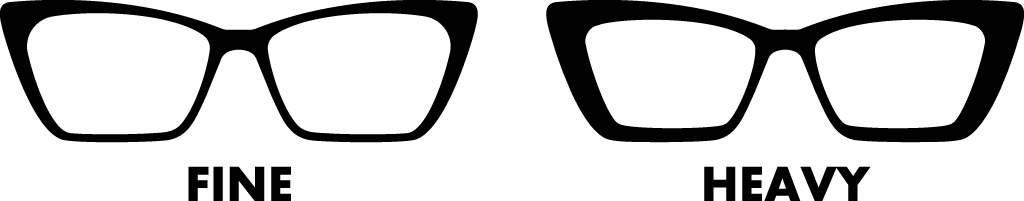diagram showing the difference between KIT fine and heavy weight options