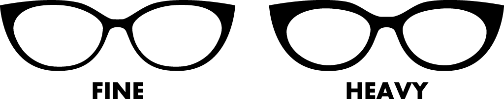 diagram showing the difference between TIG fine and heavy weight options
